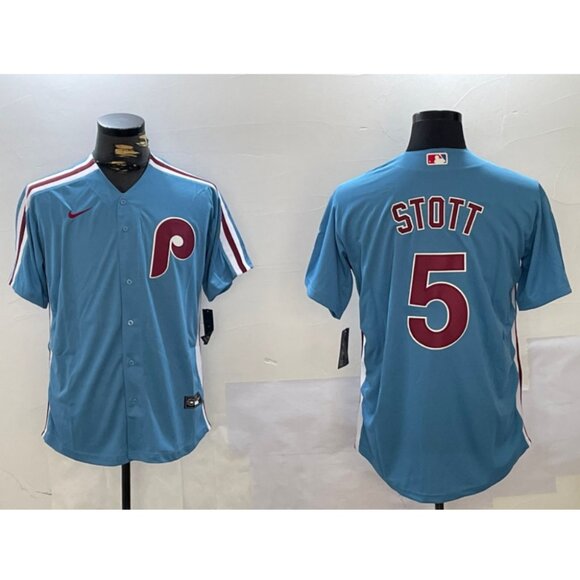 Mens Youths Kids Womens Bryson Stott Blue Stitched Jersey